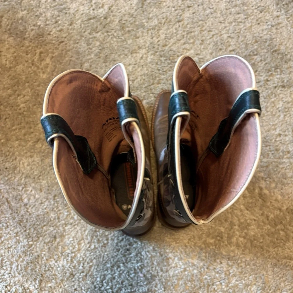 ARIAT Fonda Tuscan Taupe / Watercolor Square Toe Boots Women's 7.5B